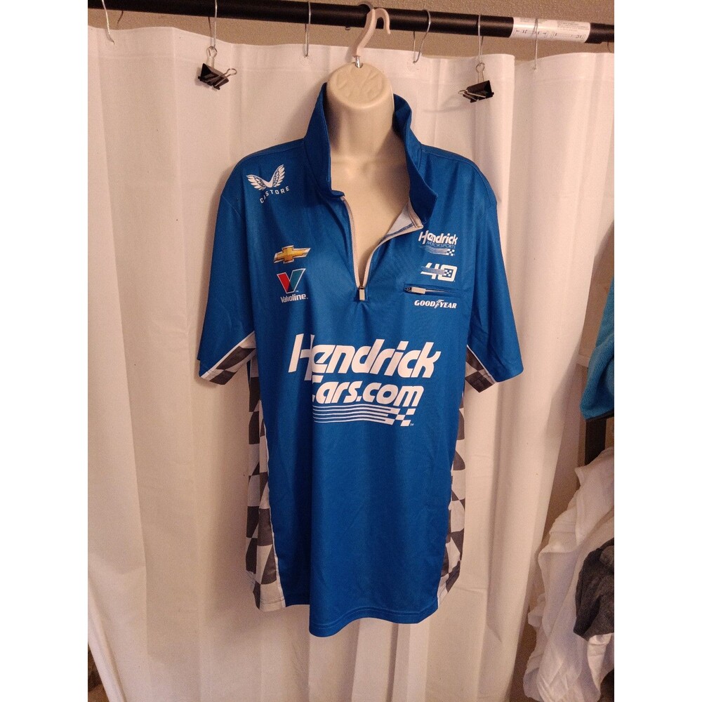Hendrick Motorsports Nascar Kyle Larson #5 Hendricks Cars Poloshirt Blue Castore